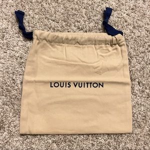 Authentic Louis Vuitton Drawstring Dust Bag Small 7.5 x 8
